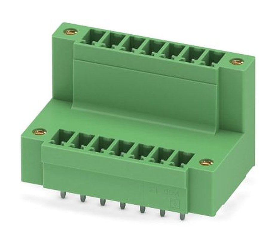 Phoenix Contact MCDV 1.5/ 7-GF-3.81 Series Pluggable Terminal Block, 7 Contact(s), 3.81 mm Pitch, 2 Row