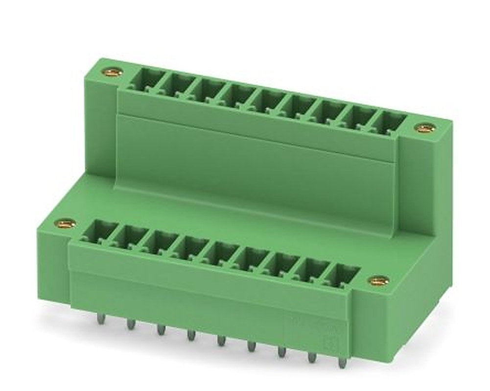 Phoenix Contact MCDV 1.5/ 9-GF-3.81 Series Pluggable Terminal Block, 9 Contact(s), 3.81 mm Pitch, 2 Row