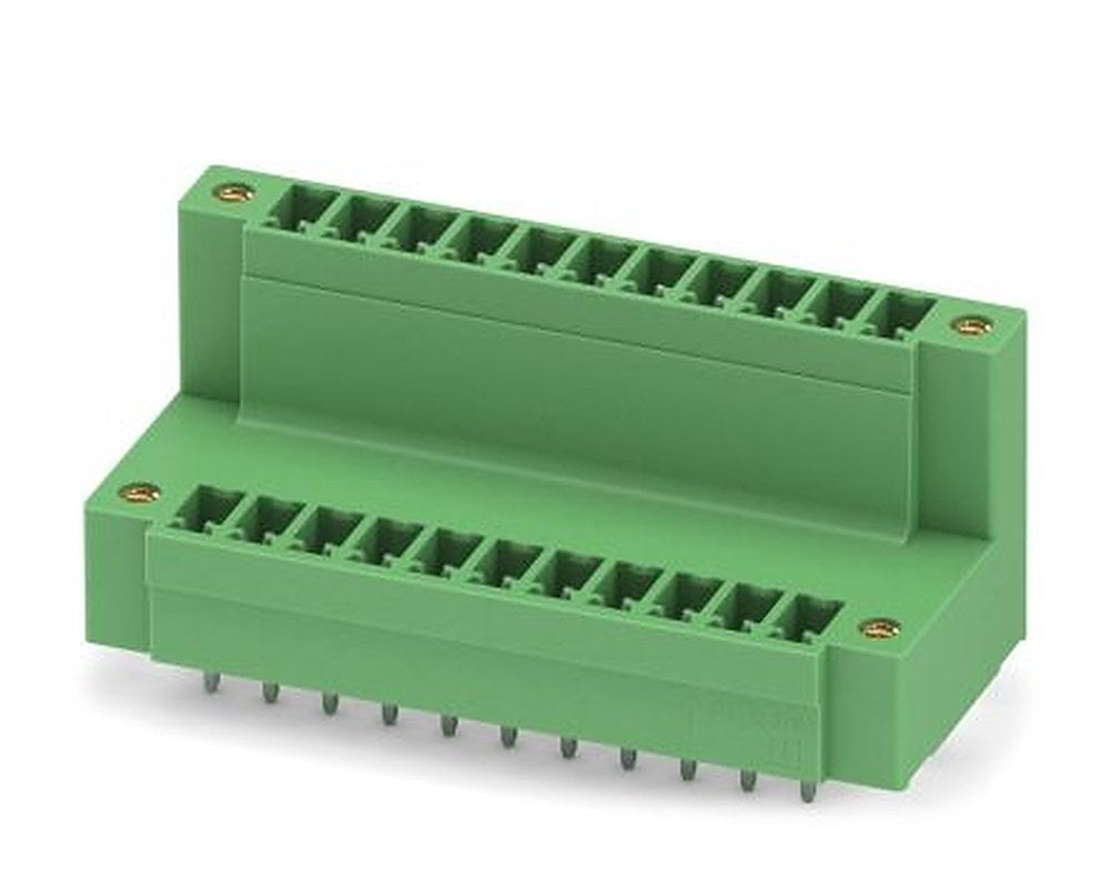Phoenix Contact MCDV 1.5/11-GF-3.81 Series Pluggable Terminal Block, 11 Contact(s), 3.81 mm Pitch, 2 Row