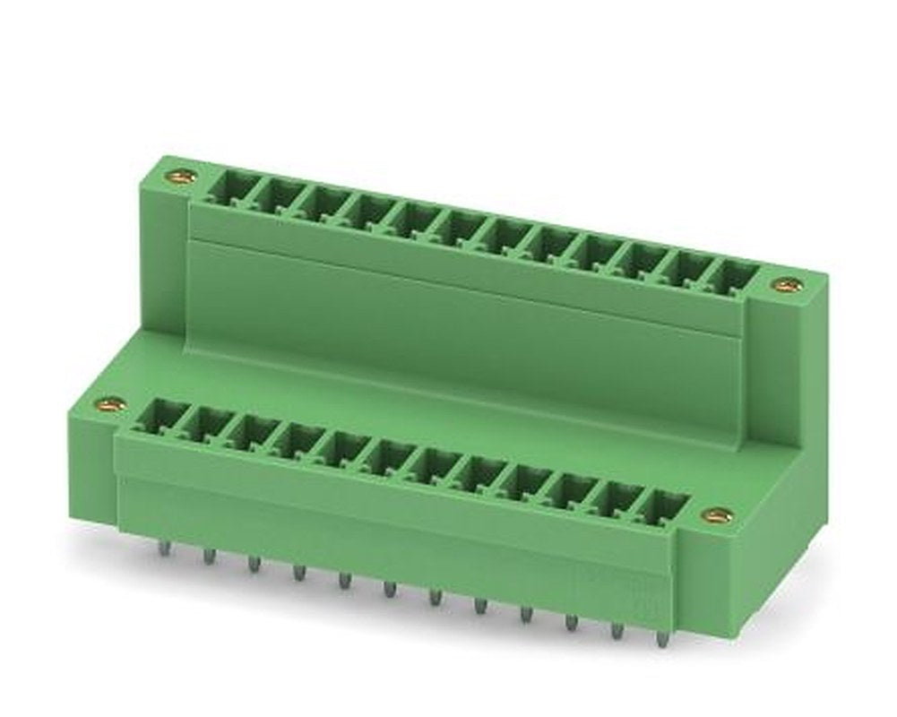 Phoenix Contact MCDV 1.5/12-GF-3.81 Series Pluggable Terminal Block, 12 Contact(s), 3.81 mm Pitch, 2 Row