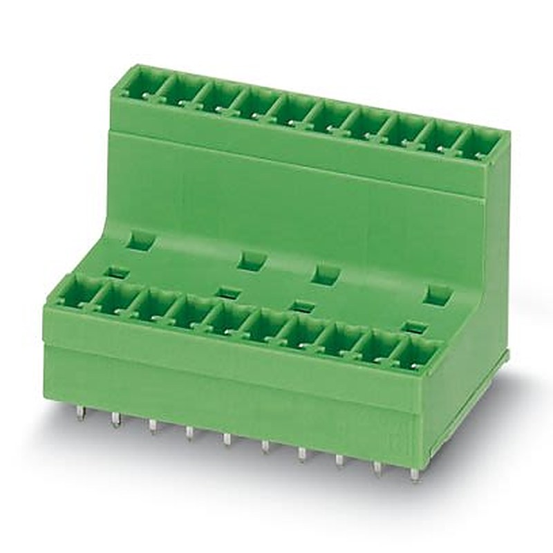 Phoenix Contact MCDV Series Straight Wave Soldering Mount PCB Header, 4 Contact(s), 3.81 mm Pitch, 2 Row, Shrouded