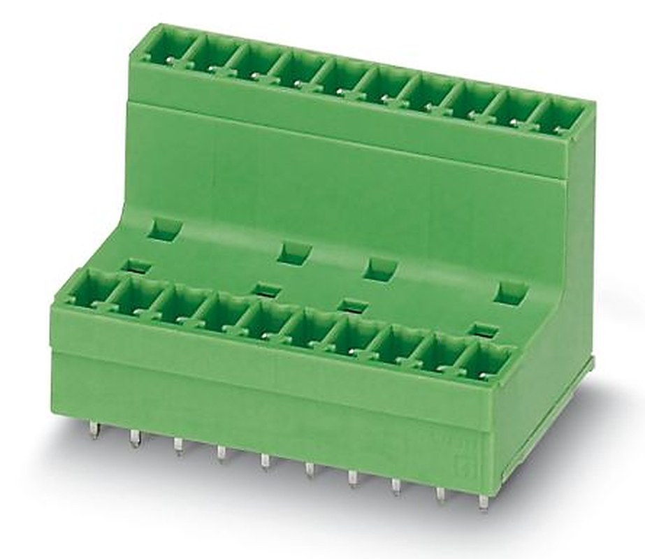 Phoenix Contact MCDV 1.5/ 6-G-3.81 Series Pluggable Terminal Block, 6 Contact(s), 3.81 mm Pitch, 2 Row