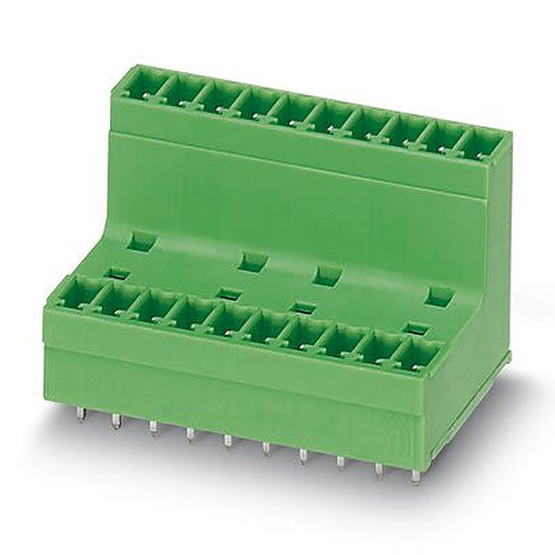 Phoenix Contact 5/10-G-3, 81, MCDV 1 Series Straight Solder PCB Header, 20 Contact(s), 3.81 mm Pitch, 2 Row, Shrouded