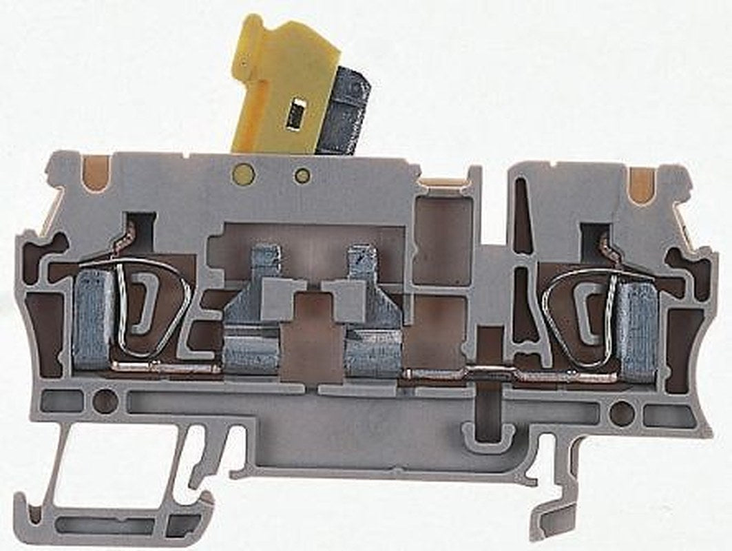 Weidmüller 1831280000 ZTR Series Test Disconnect Terminal Block Brown, 2.5mm², 1-Level, Clamp