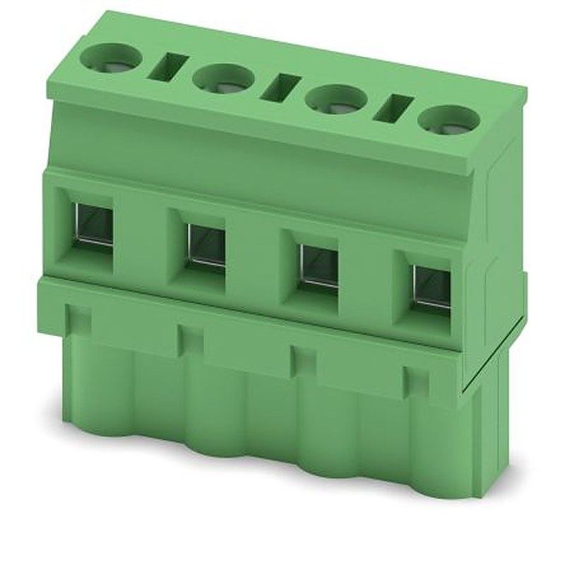 Phoenix Contact GMVSTBW 2.5/4-ST-7.62 Series PCB Terminal Block, 4-Contact, 7.62 mm Pitch, 1 Row, 1832439