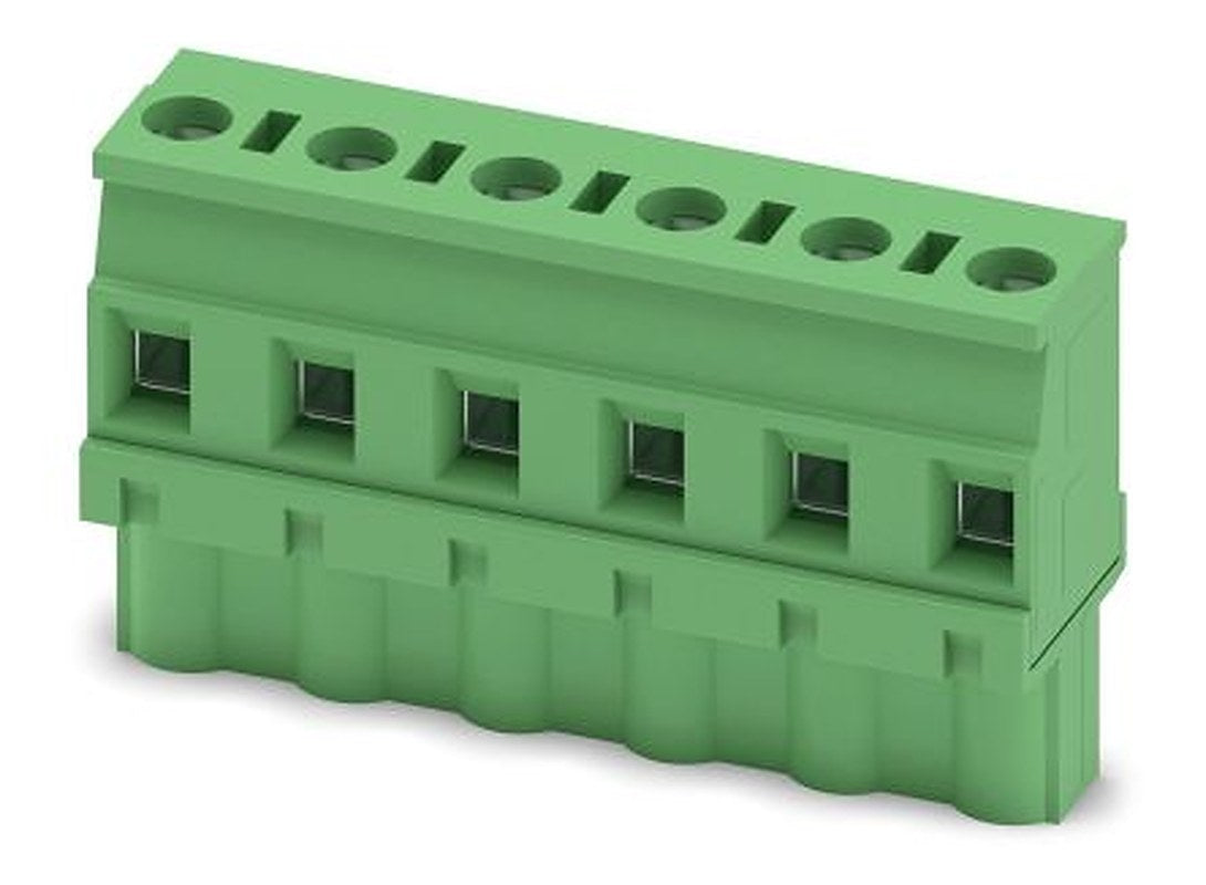 Phoenix Contact GMVSTBW 2.5/6-ST-7.62 Series PCB Terminal Block, 6-Contact, 7.62 mm Pitch, 1 Row, 1832455