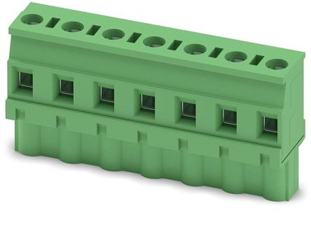 Phoenix Contact GMVSTBW 2.5/7-ST-7.62 Series PCB Terminal Block, 7-Contact, 7.62 mm Pitch, 1 Row, 1832468