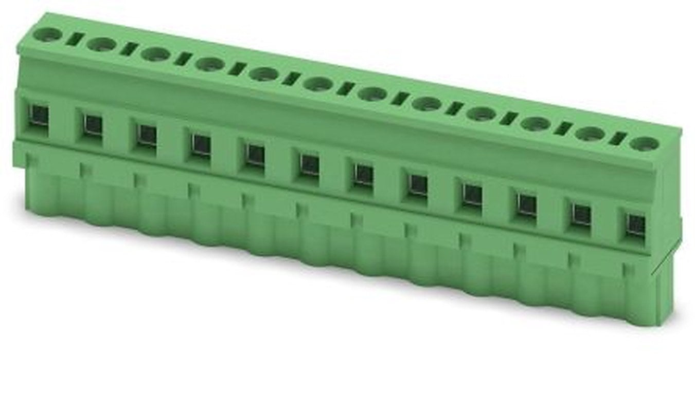 Phoenix Contact GMVSTBW 2.5/12-ST-7.62 Series PCB Terminal Block, 12-Contact, 7.62 mm Pitch, 1 Row, 1832510