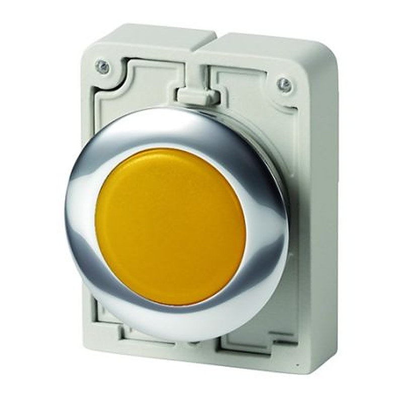 Eaton, M30, Panel Mount Yellow LED Indicator, 30 mm Cutout, IP66, IP67, IP69K, Round, 250V