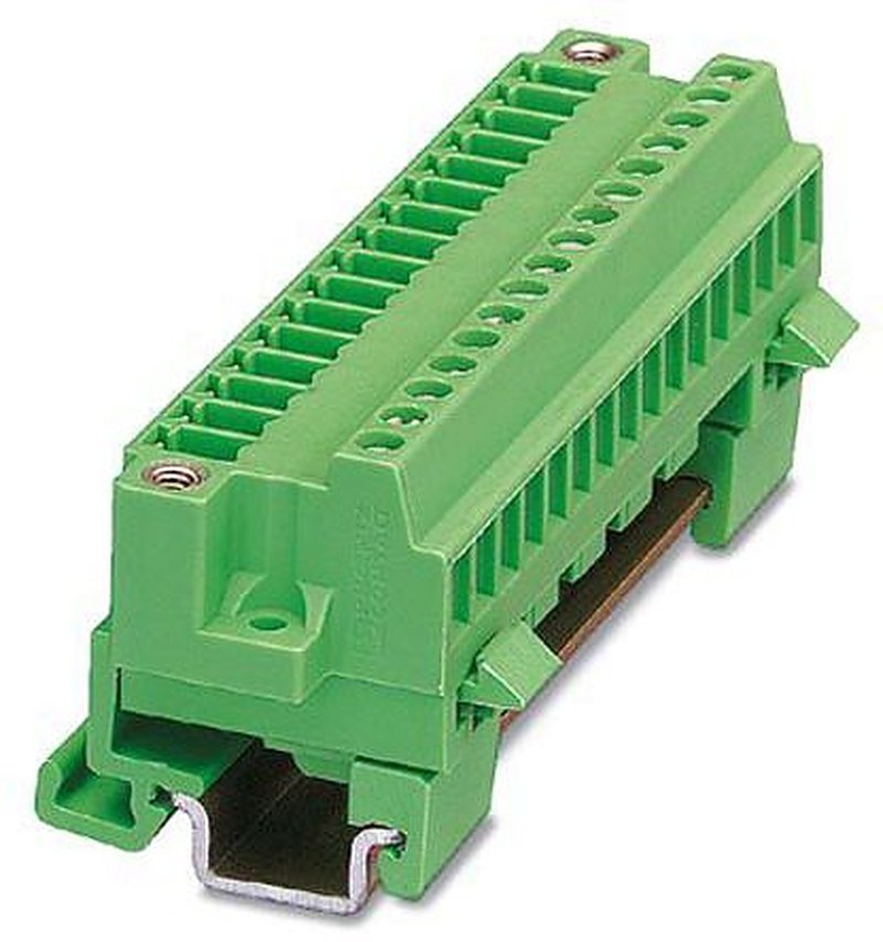 Phoenix Contact 1832905 MCVK 1.5/ 5-GF-3.81 Series DIN Rail Connector Green, 1.5mm², Screw