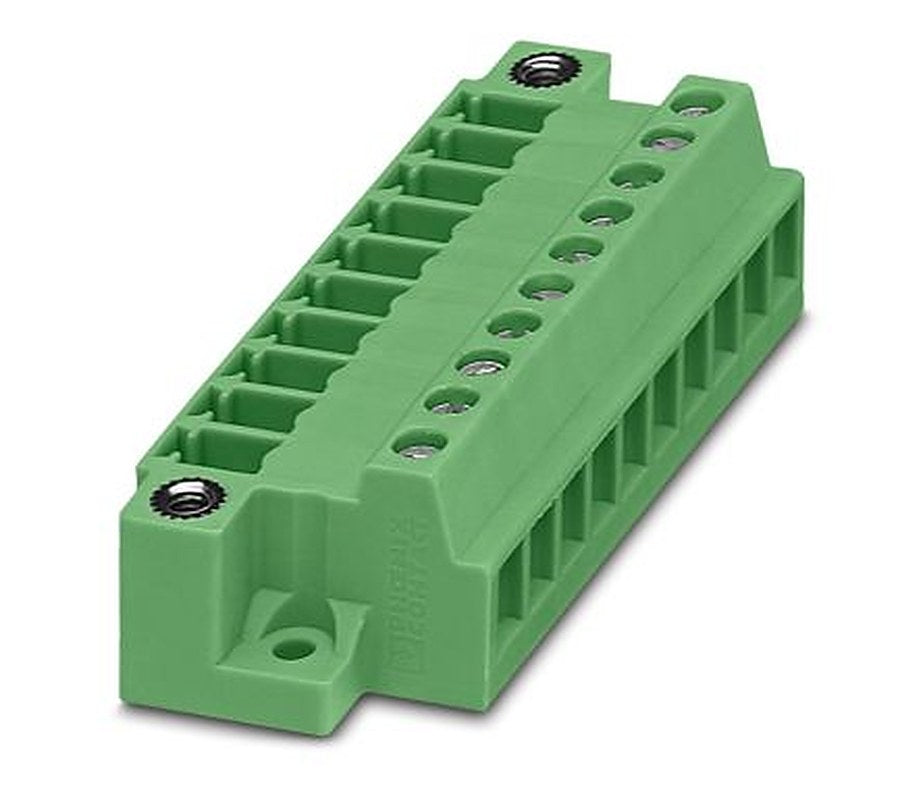 Phoenix Contact MCVU 1.5/13-GFD-3.81 Series Pluggable Terminal Block, 13-Contact, 3.81 mm Pitch, 1 Row, 1833137