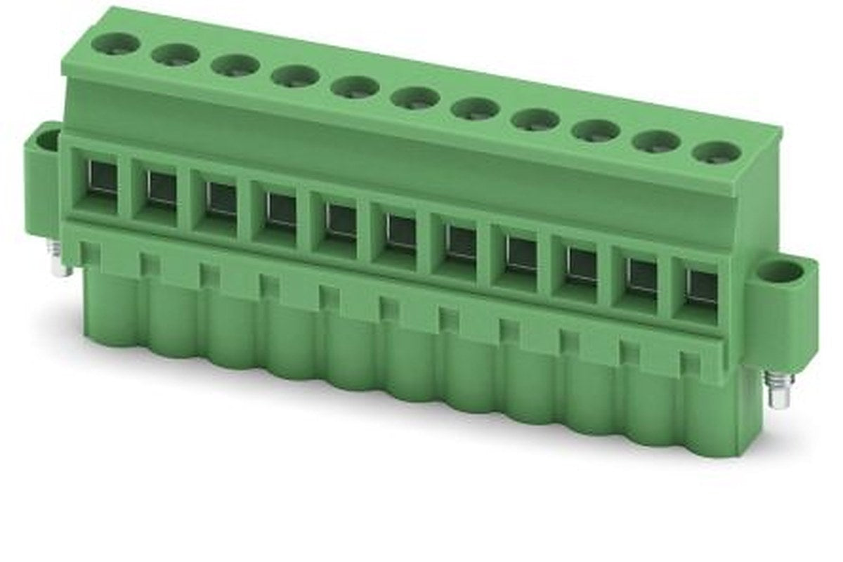Phoenix Contact MVSTBW 2.5/11-STF-5.08 Series PCB Terminal Block, 11-Contact, 5.08 mm Pitch, 1 Row, 1834990