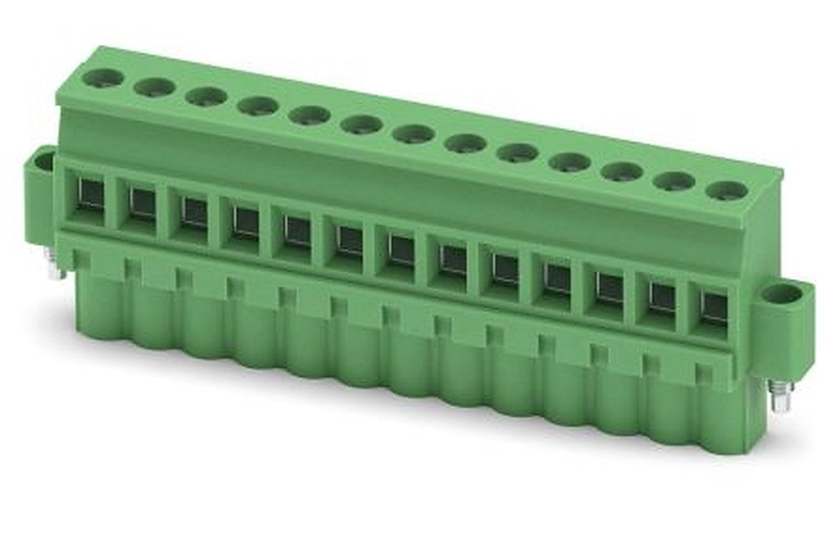 Phoenix Contact MVSTBW 2.5/13-STF-5.08 Series PCB Terminal Block, 13-Contact, 5.08 mm Pitch, 1 Row, 1835012