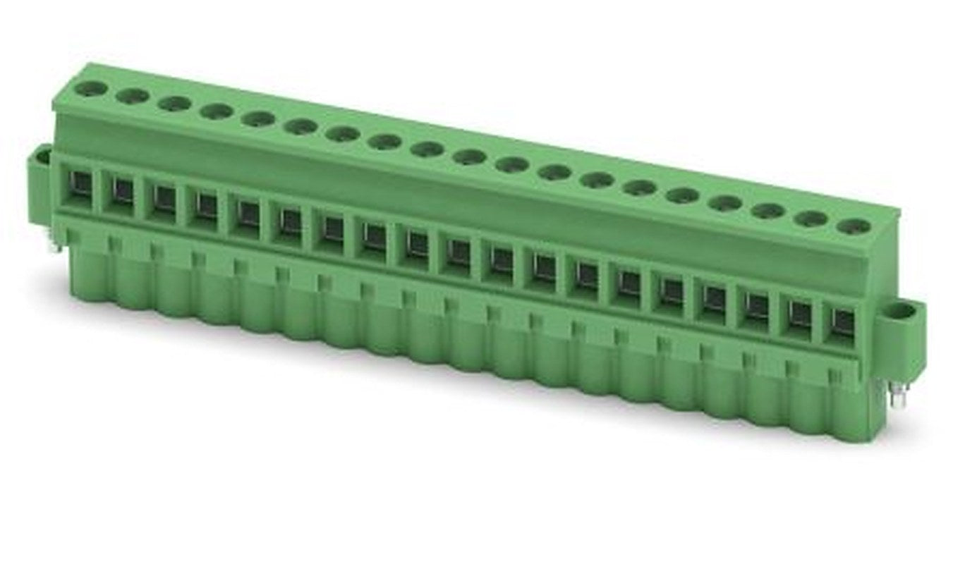 Phoenix Contact MVSTBW 2.5/19-STF-5.08 Series PCB Terminal Block, 19-Contact, 5.08 mm Pitch, 1 Row, 1835070