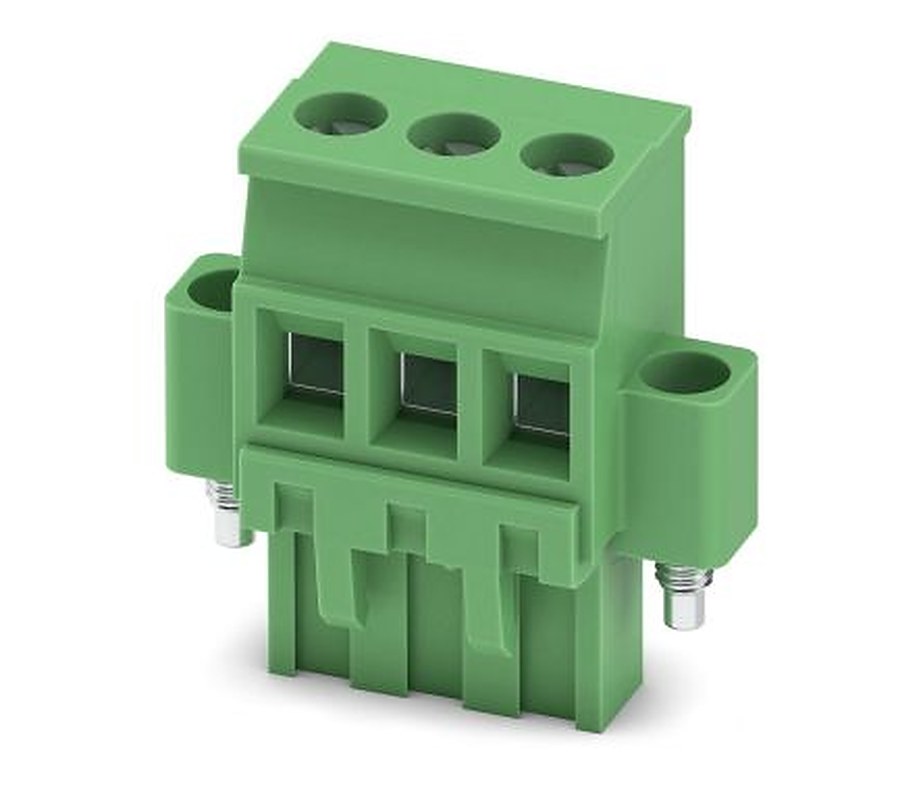 Phoenix Contact Pluggable Terminal Block, 3-Contact, 5.08 mm Pitch, 1 Row, 1835106