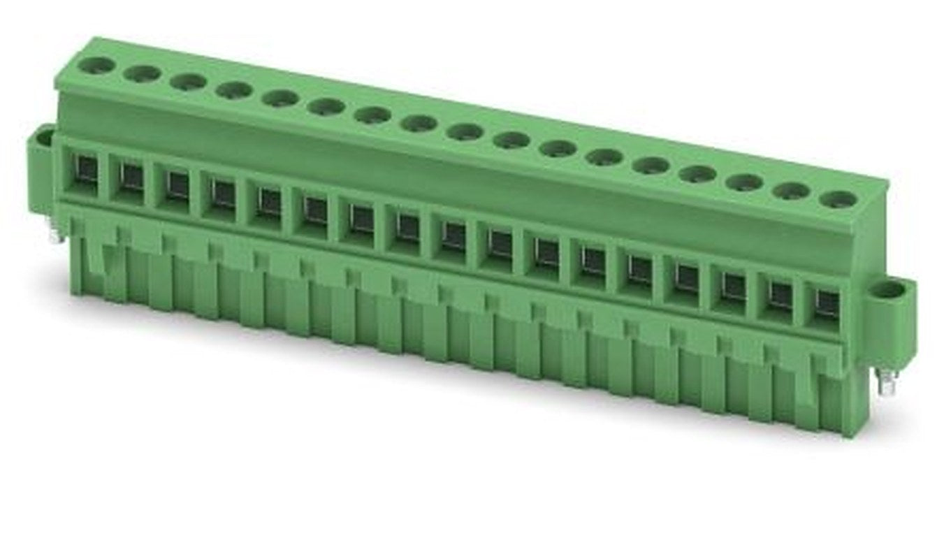 Phoenix Contact MVSTBR 2.5/17-STF-5.08 Series PCB Terminal Block, 17-Contact, 5.08 mm Pitch, 1 Row, 1835245