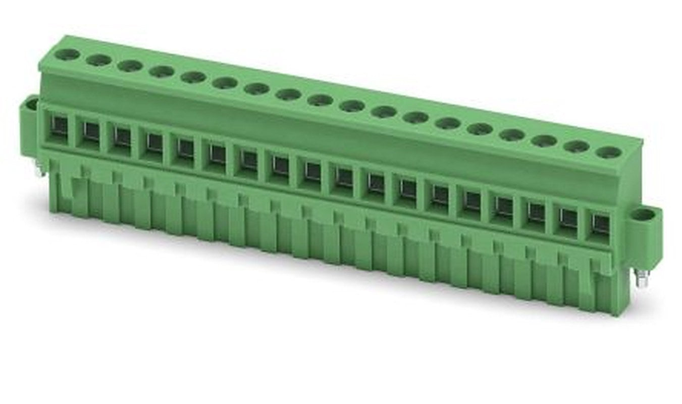 Phoenix Contact MVSTBR 2.5/18-STF-5.08 Series PCB Terminal Block, 18-Contact, 5.08 mm Pitch, 1 Row, 1835258