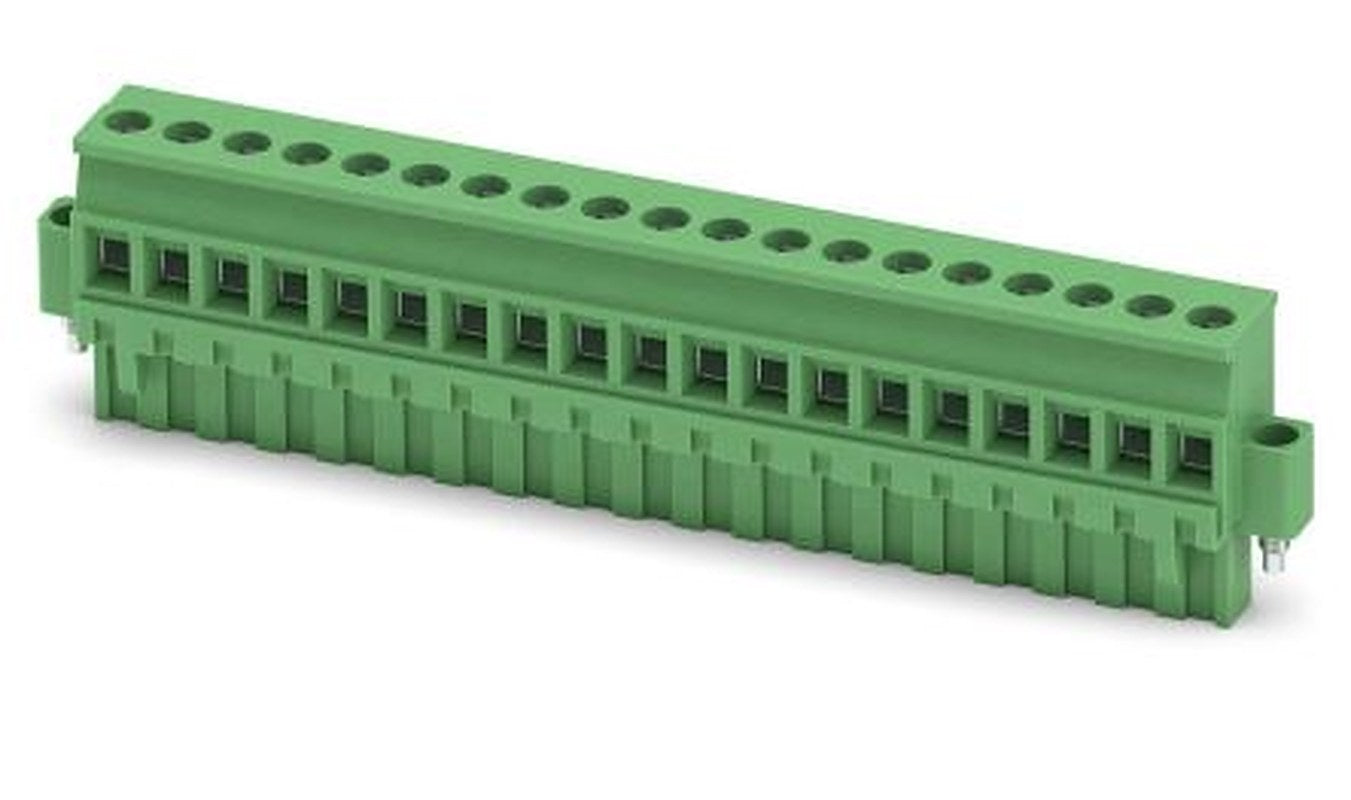 Phoenix Contact MVSTBR 2.5/19-STF-5.08 Series PCB Terminal Block, 19-Contact, 5.08 mm Pitch, 1 Row, 1835261