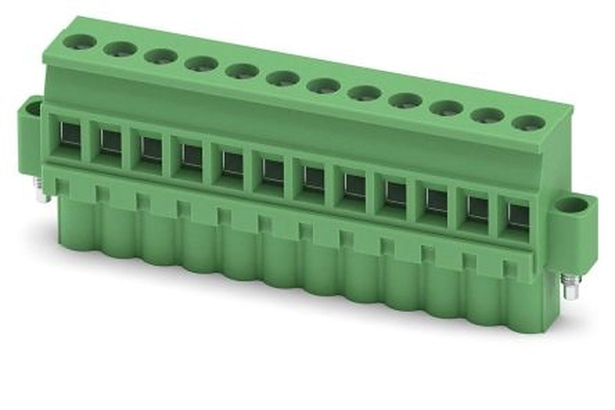 Phoenix Contact MVSTBW 2.5/12-STF Series PCB Terminal Block, 12-Contact, 5 mm Pitch, 1 Row, 1835384