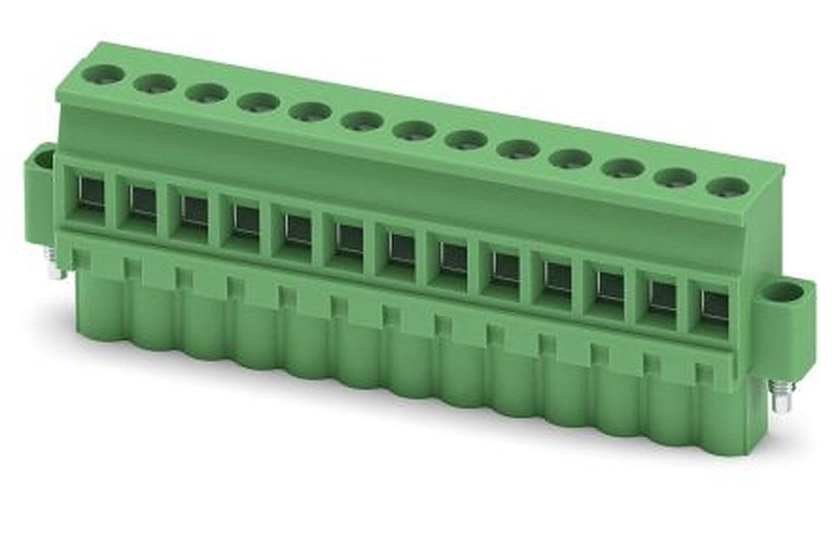 Phoenix Contact MVSTBW 2.5/13-STF Series PCB Terminal Block, 13-Contact, 5 mm Pitch, 1 Row, 1835397