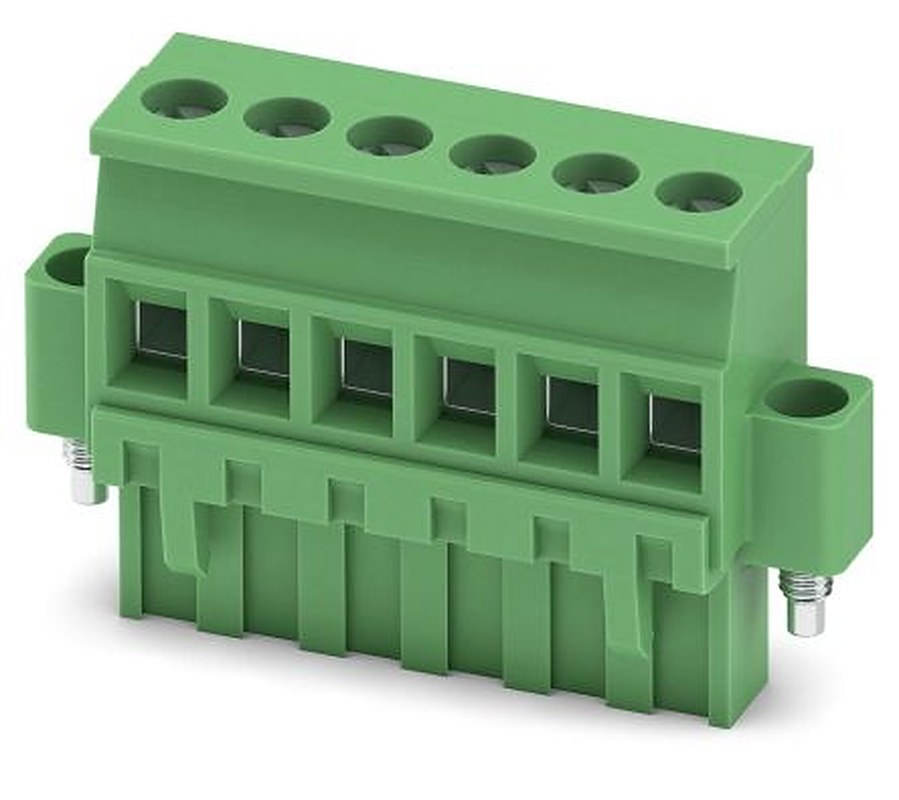 Phoenix Contact MVSTBR 2.5/6-STF Series PCB Terminal Block, 6-Contact, 5 mm Pitch, 1 Row, 1835517