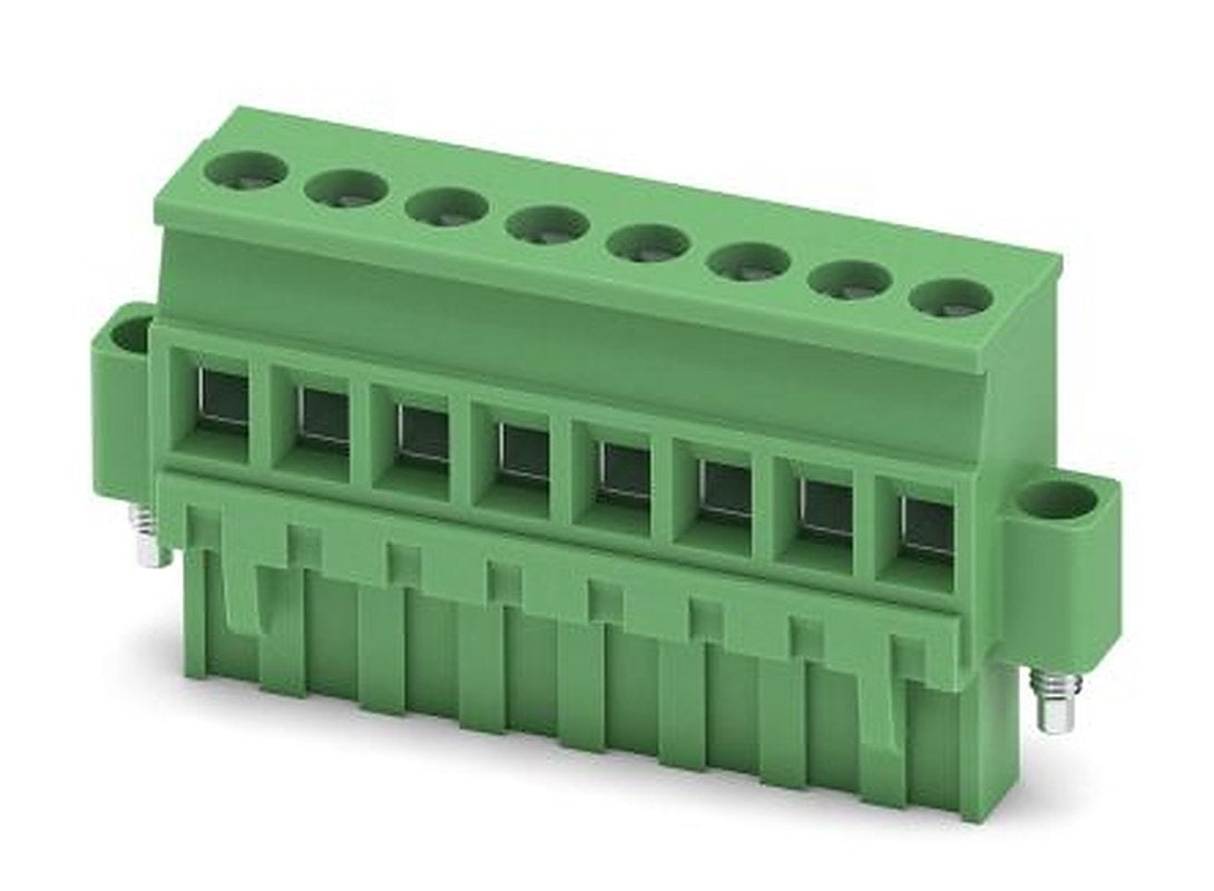 Phoenix Contact MVSTBR 2.5/8-STF Series PCB Terminal Block, 8-Contact, 5 mm Pitch, 1 Row, 1835533