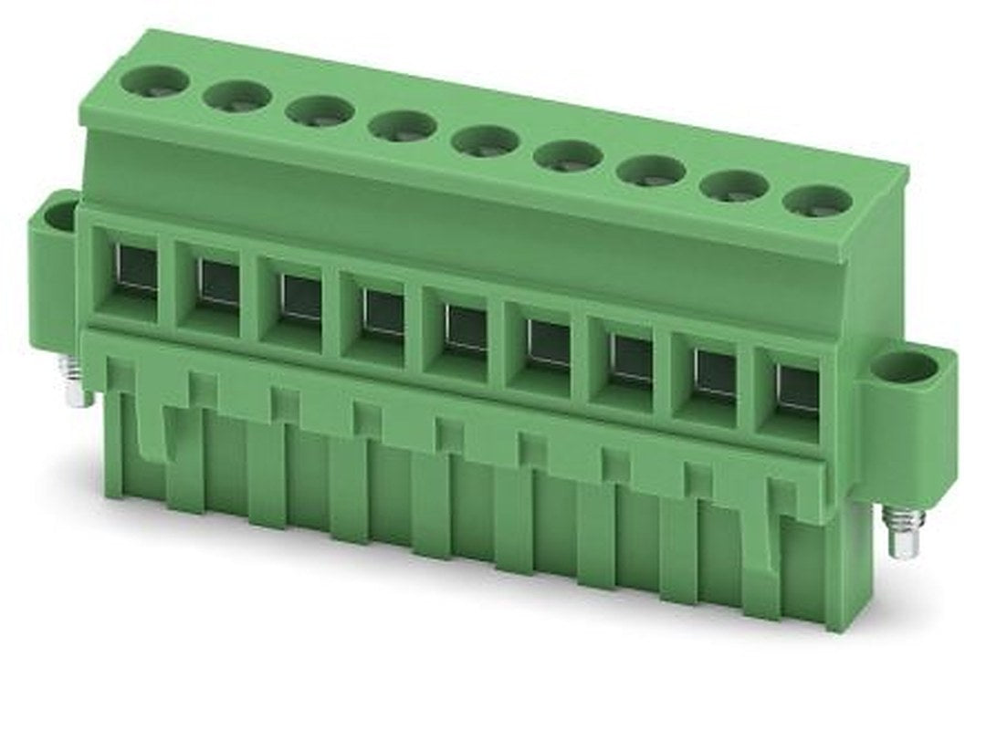 Phoenix Contact MVSTBR 2.5/9-STF Series PCB Terminal Block, 9-Contact, 5 mm Pitch, 1 Row, 1835546