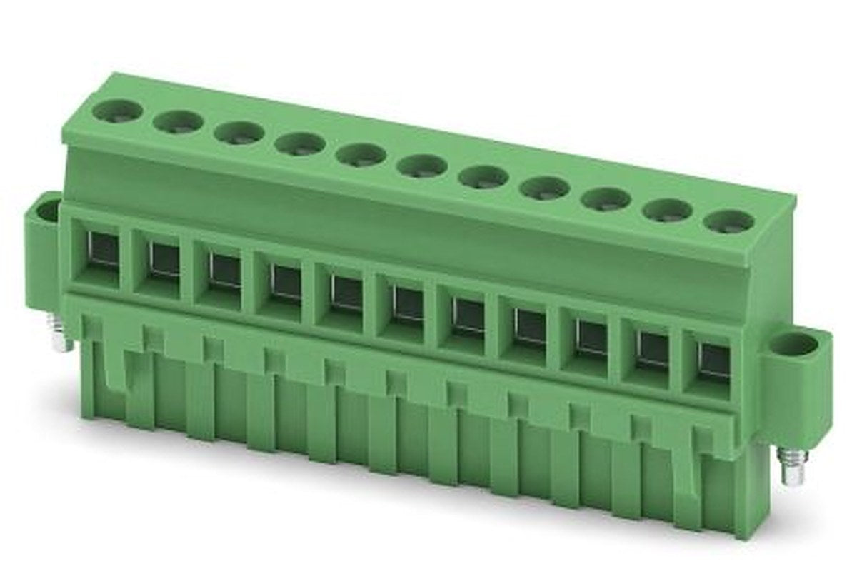 Phoenix Contact MVSTBR 2.5/11-STF Series PCB Terminal Block, 11-Contact, 5 mm Pitch, 1 Row, 1835562