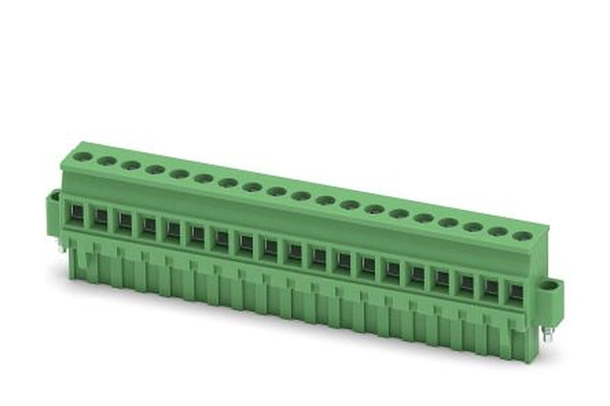 Phoenix Contact MVSTBR 2.5/19-STF Series Pluggable Terminal Block, 19-Contact, 5 mm Pitch, 1 Row, 1835643
