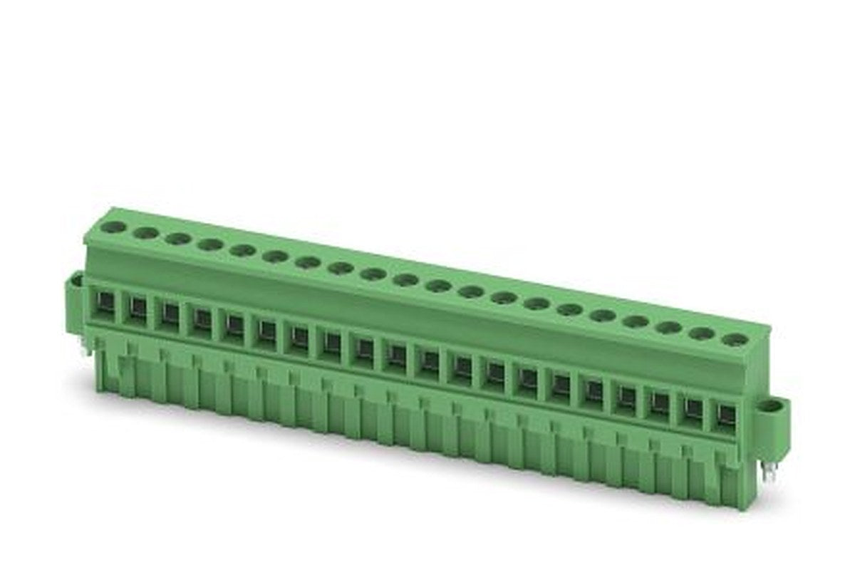 Phoenix Contact MVSTBR 2.5/20-STF Series Pluggable Terminal Block, 20-Contact, 5 mm Pitch, 1 Row, 1835656