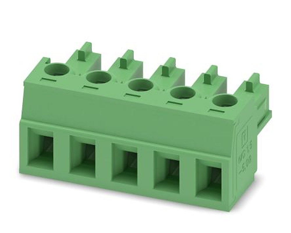 Phoenix Contact MC 1.5/5-ST-5.08 Series Pluggable Terminal Block, 5-Contact, 5.08 mm Pitch, 1 Row, 1836105
