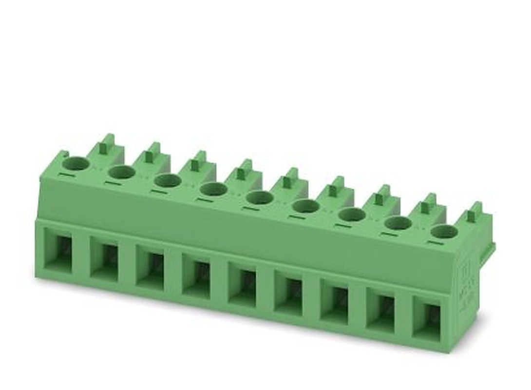 Phoenix Contact MC 1.5/9-ST-5.08 Series Pluggable Terminal Block, 9-Contact, 5.08 mm Pitch, 1 Row, 1836147