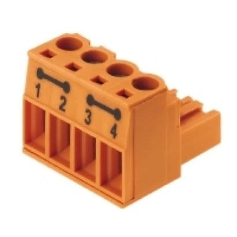 Weidmüller, OMNIMATE Signal Female PCB Header, 5.08 mm Pitch, 4 Way, 1 Row 180°