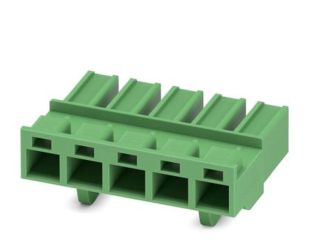 Phoenix Contact PCC 4/..-ST Series Pluggable Terminal Block, 5-Contact, 7.62 mm Pitch, 1 Row, 1840162