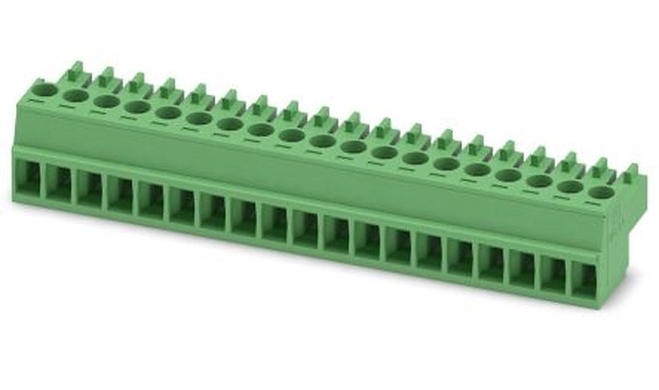 Phoenix Contact MC 1.5/19-ST-3.5 Series PCB Terminal Block, 19-Contact, 3.5 mm Pitch, 1 Row, 1840531