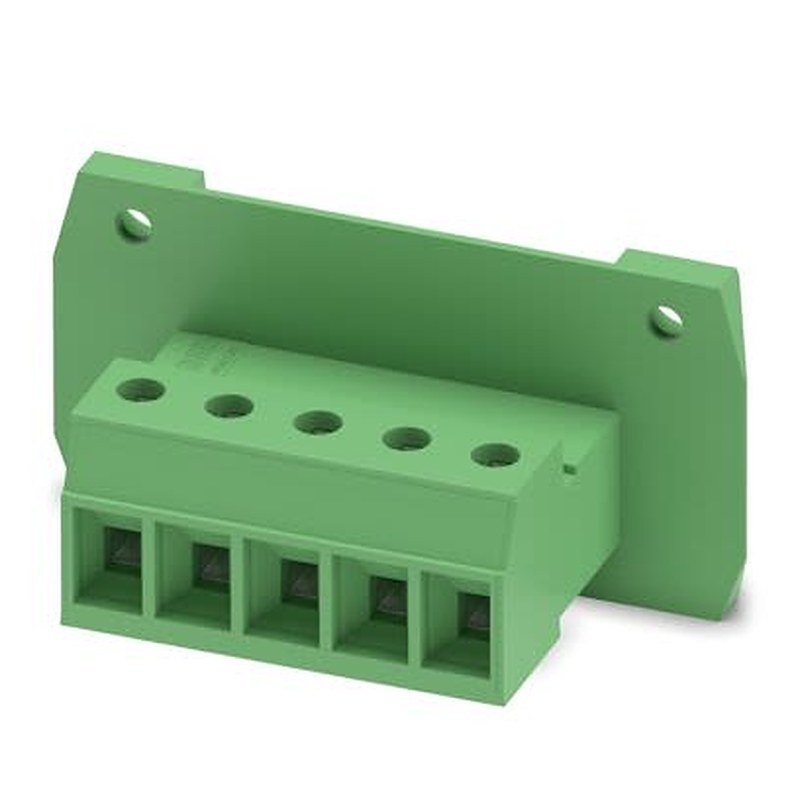 Phoenix Contact DFK-PC 4/..-GF Series Pluggable Terminal Block Headers & Socket, 5-Contact, 7.62 mm Pitch, Flange, 1 Row