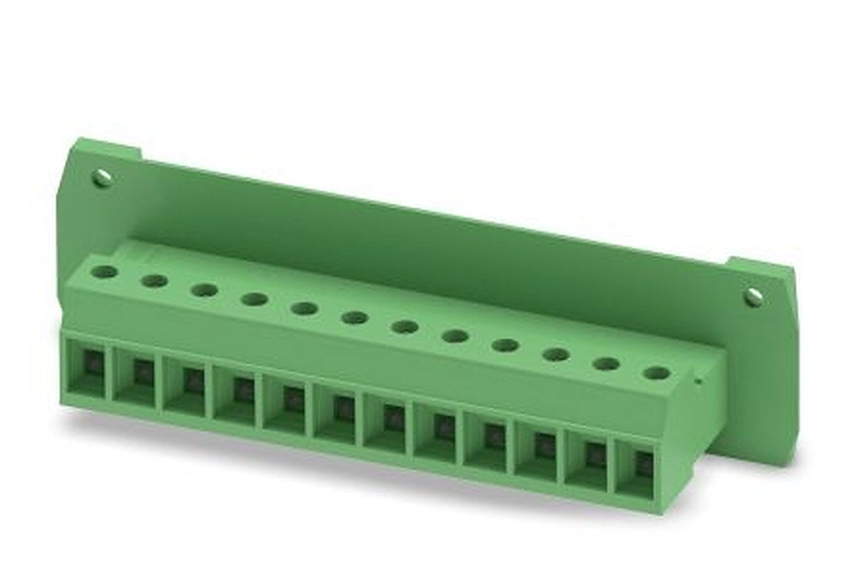 Phoenix Contact DFK-PC 4/12-GF-7.62 Series Pluggable Terminal Block, 12-Contact, 7.62 mm Pitch, 1 Row, 1840654