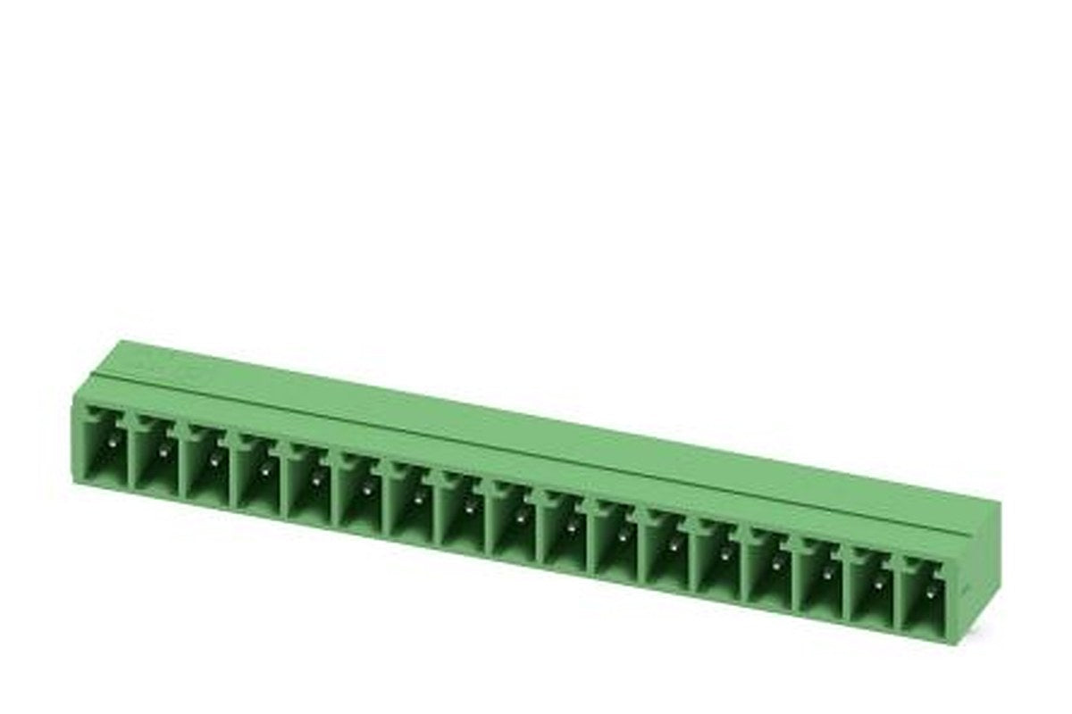 Phoenix Contact MC 1.5/17-G-3.81 Series Pluggable Terminal Block, 17-Contact, 3.81 mm Pitch, 1 Row, 1841307