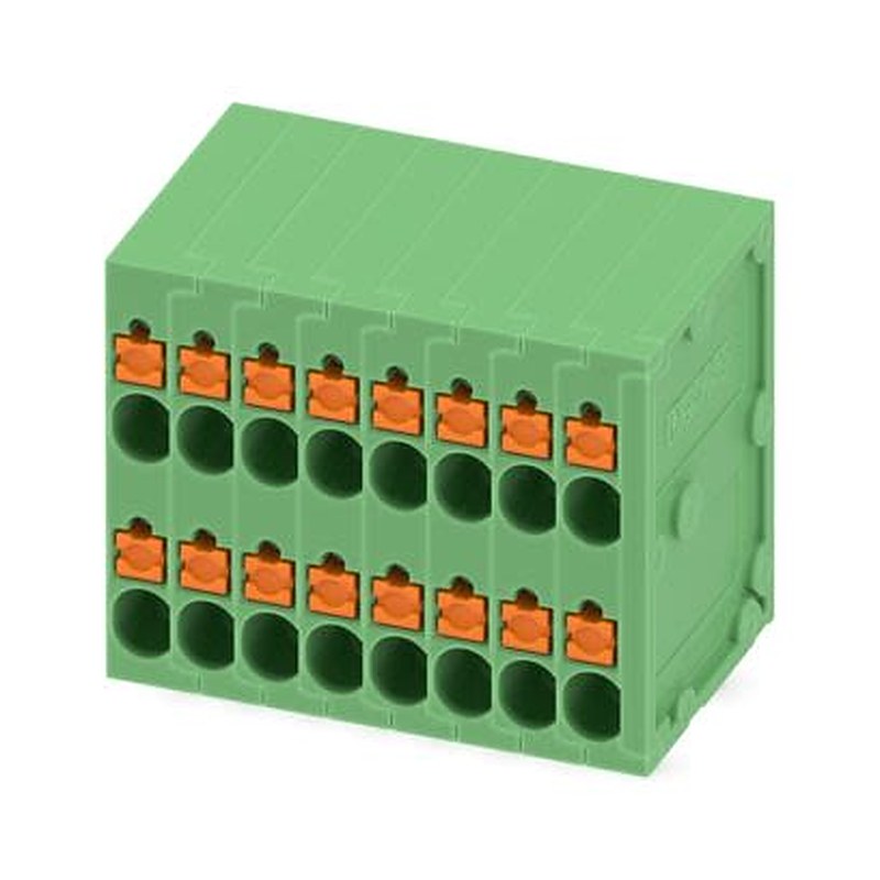 Phoenix Contact SPTD Series PCB Terminal Block, 16-Contact, 3.5 mm Pitch, Wave Soldering Mount, 2 Row