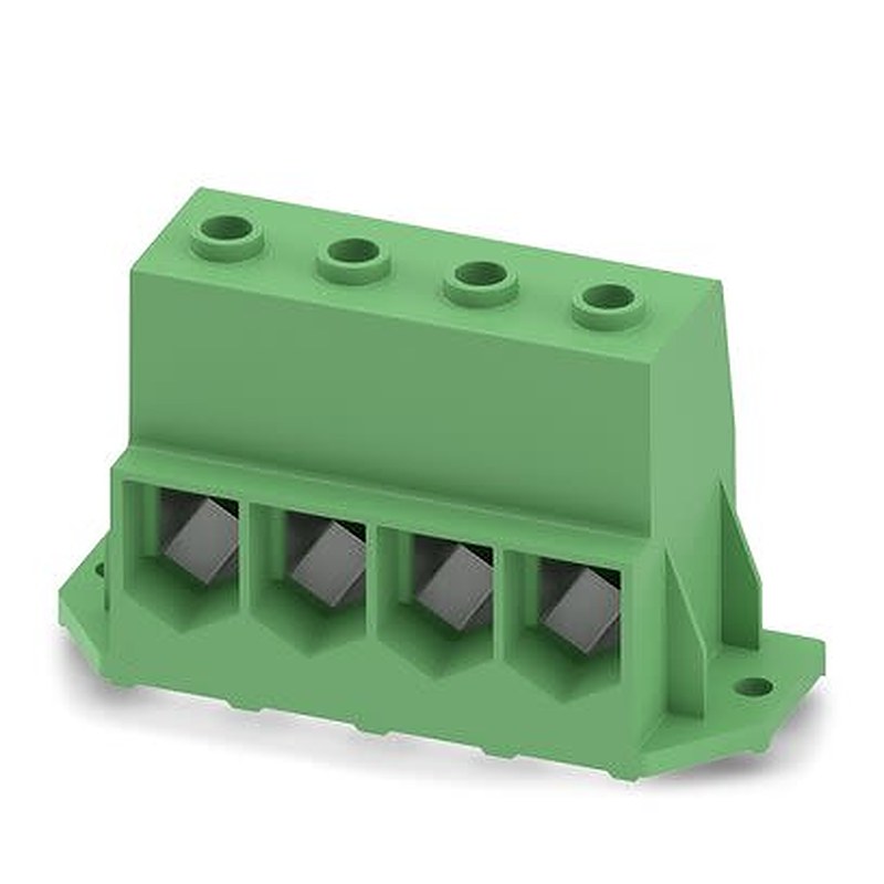 Phoenix Contact 0-F, MKDSP 95/4-20 Series PCB Terminal Block, 4-Contact, 20 mm Pitch, Wave Soldering Mount, 1 Row