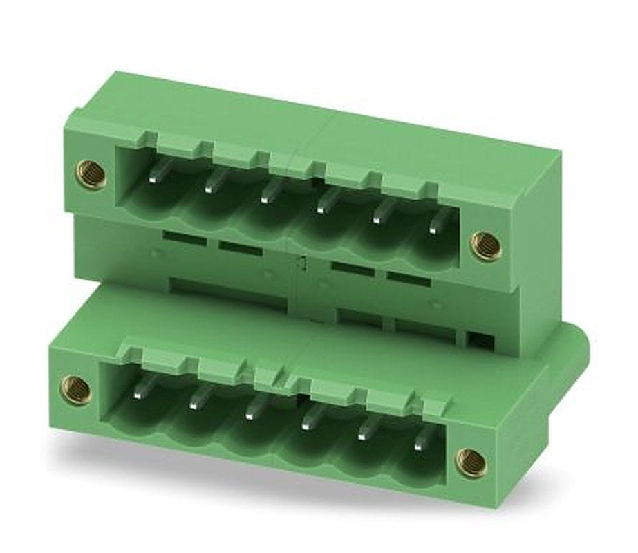 Phoenix Contact MDSTB 2.5/ 6-GF-5.08 Series Pluggable Terminal Block, 6 Contact(s), 5.08 mm Pitch, 2 Row