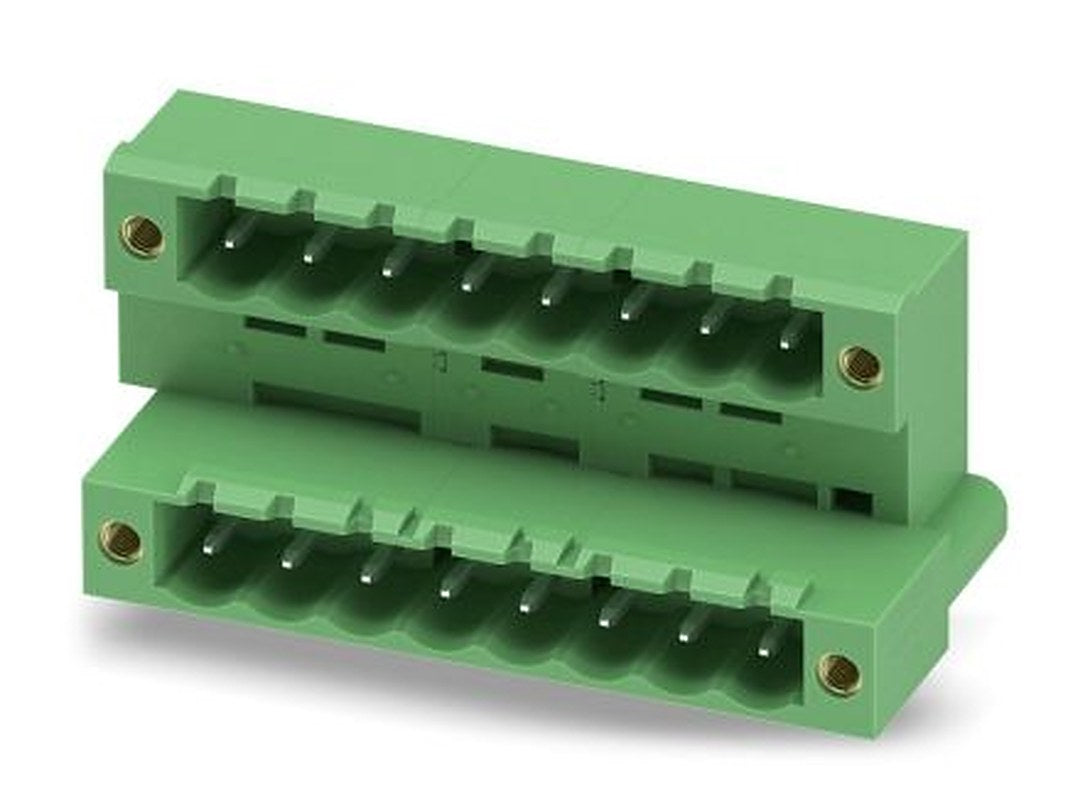 Phoenix Contact MDSTB 2.5/ 8-GF-5.08 Series Pluggable Terminal Block, 8-Contact, 5.08 mm Pitch, 2 Row, 1842429