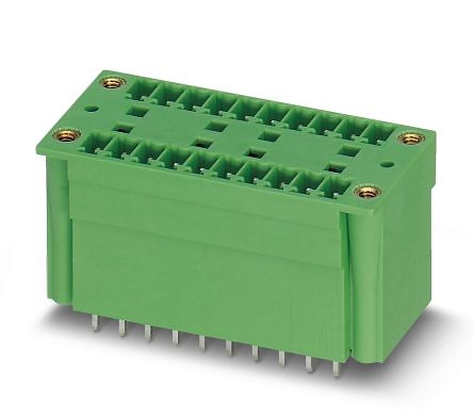 Phoenix Contact MCDV 1.5/11-G1F-3.81 Series Pluggable Terminal Block, 11 Contact(s), 3.81 mm Pitch, 2 Row