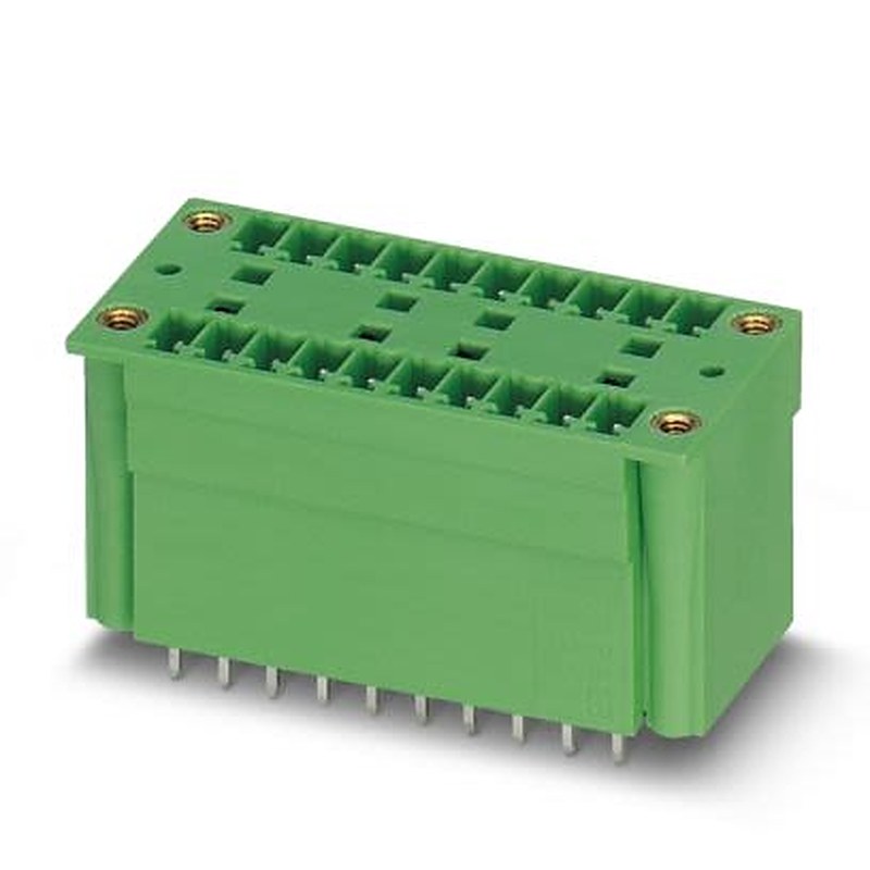 Phoenix Contact MCDV Series Straight Wave Soldering Mount PCB Header, 32 Contact(s), 3.81 mm Pitch, 2 Row, Shrouded
