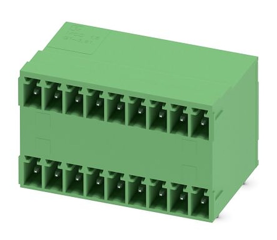 Phoenix Contact MCD 1.5/ 9-G1-3.81 Series Pluggable Terminal Block, 9 Contact(s), 3.81 mm Pitch, 2 Row