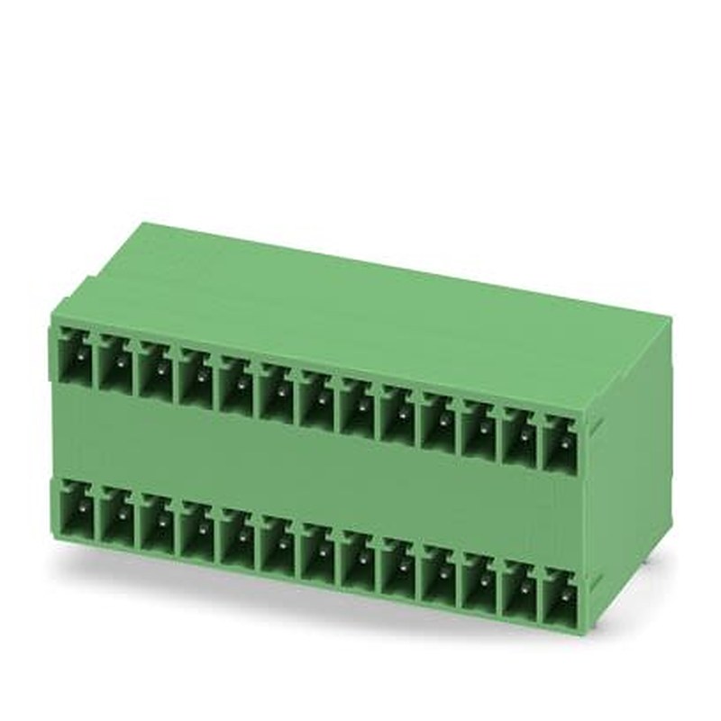 Phoenix Contact MCD Series Solder PCB Header, 26 Contact(s), 3.81 mm Pitch, 2 Row, Shrouded