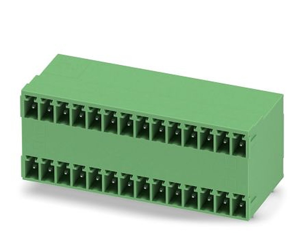 Phoenix Contact MCD 1.5/14-G1-3.81 Series Pluggable Terminal Block, 14 Contact(s), 3.81 mm Pitch, 2 Row