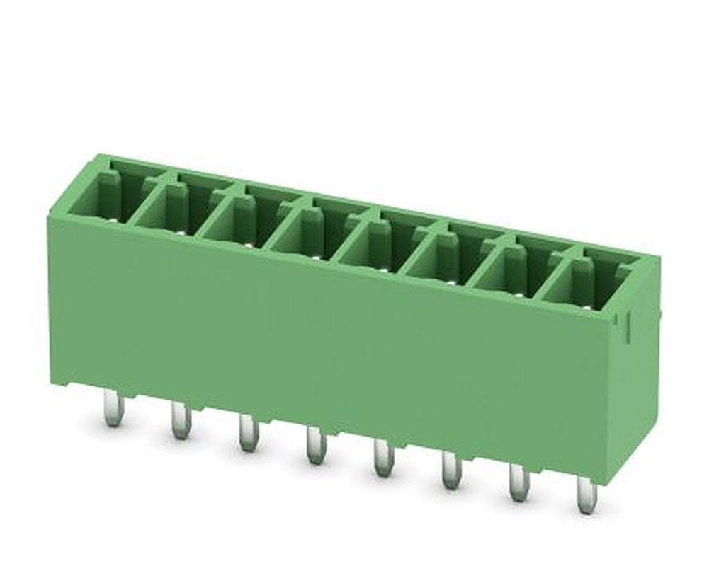 Phoenix Contact MCV 1.5/8-G-3.5 Series Pluggable Terminal Block, 8-Contact, 3.5 mm Pitch, 1 Row, 1843664