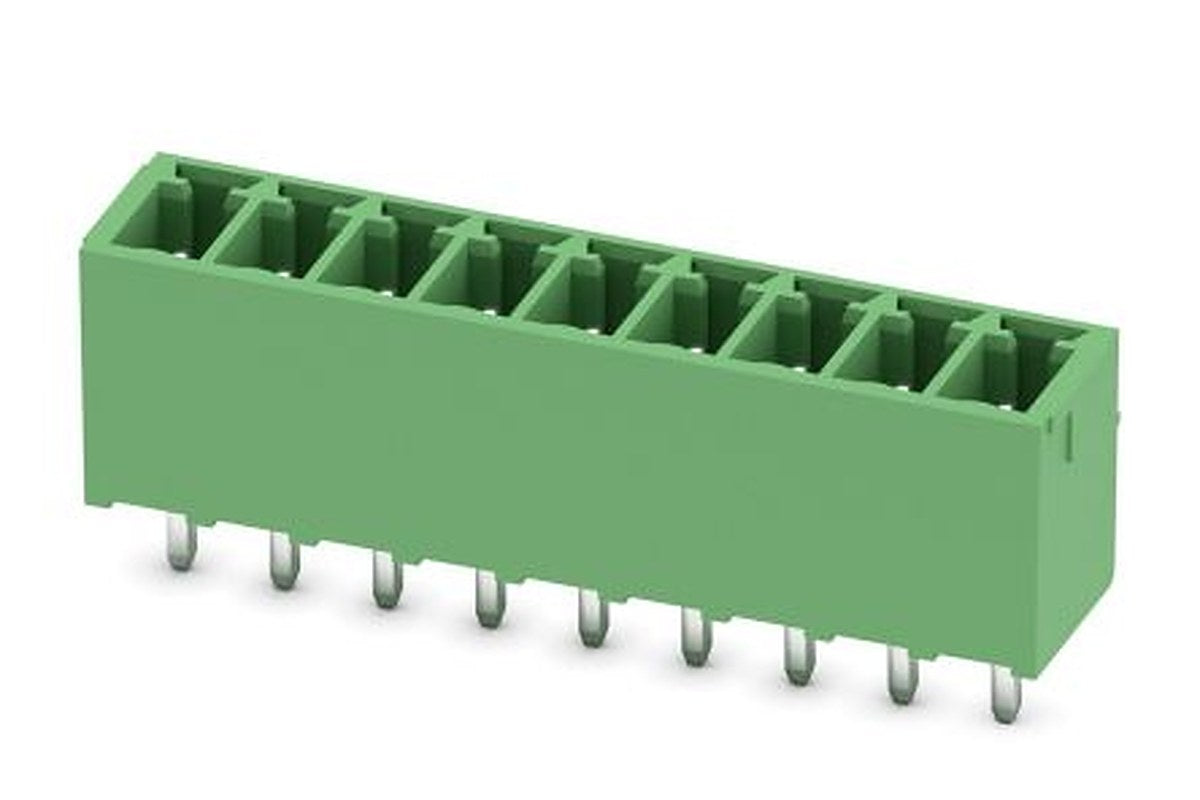 Phoenix Contact 5, 5/9-G-3, MCV 1 Series Pluggable Terminal Block, 9-Contact, 3.5 mm Pitch, PCB, 1 Row