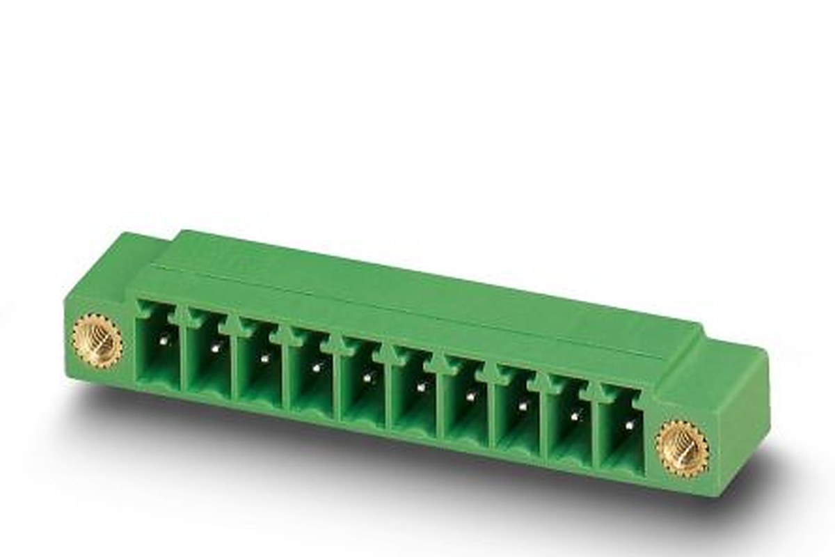 Phoenix Contact MC 1.5/16-GF-3.5 Series Pluggable Terminal Block, 16-Contact, 3.5 mm Pitch, 1 Row, 1843936